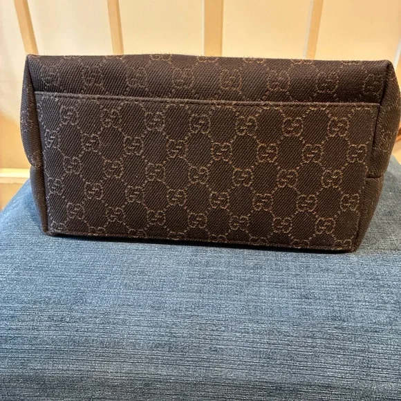 Gucci brown canvas logo hobo bag - Picture 5 of 8